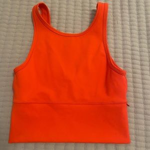 LULULEMON carnation red power pivot tank EVERLUX*